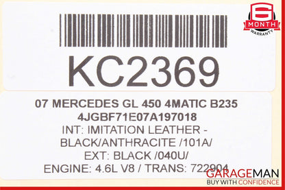 06-12 Mercedes R350 ML450 GL450 GL350 Rear Left Quarter Window Regulator Motor