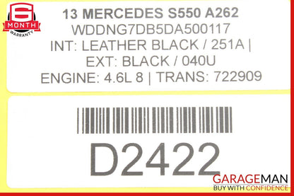07-13 Mercedes W221 S550 CL600 Front Left Side Seat Control Switch Assembly Q05