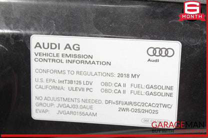 17-23 Audi Q7 SQ7 Front Hood Bonnet Panel Assembly Black OEM