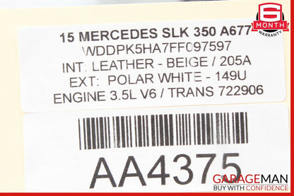 12-14 Mercedes R172 SLK350 SLK250 Rear Fuse Relay Junction Box Assembly OEM