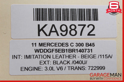 08-16 Mercedes W204 C300 E350 GLK350 Rear Left Door Window Regulator Motor Unit