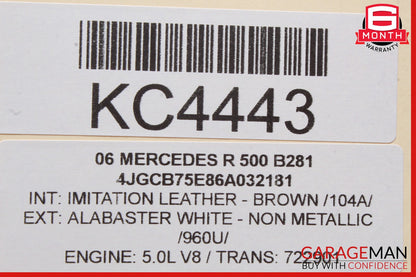 06-13 Mercedes W164 ML350 R350 GL450 Front Right Side Exterior Door Handle OEM