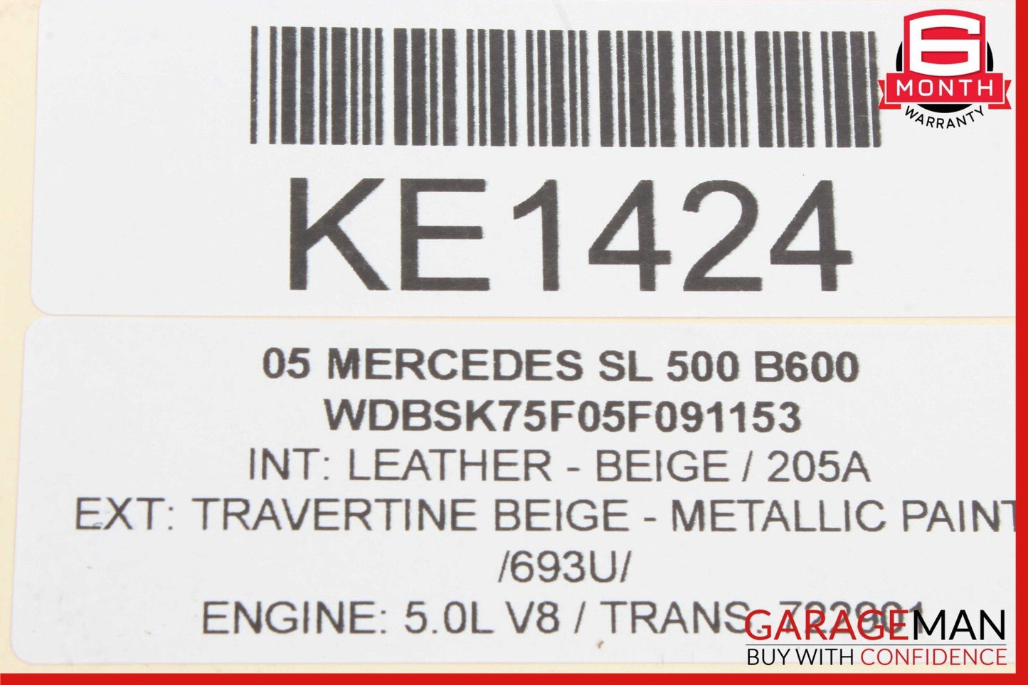 03-06 Mercedes R230 SL500 SL55 AMG Door Keyless Go Entry Antenna Module OEM