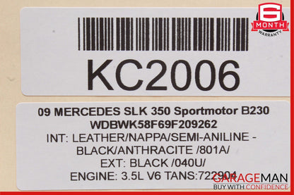 05-11 Mercedes R171 SLK350 SLK280 Right Side Door Tweeter Speaker Cover OEM