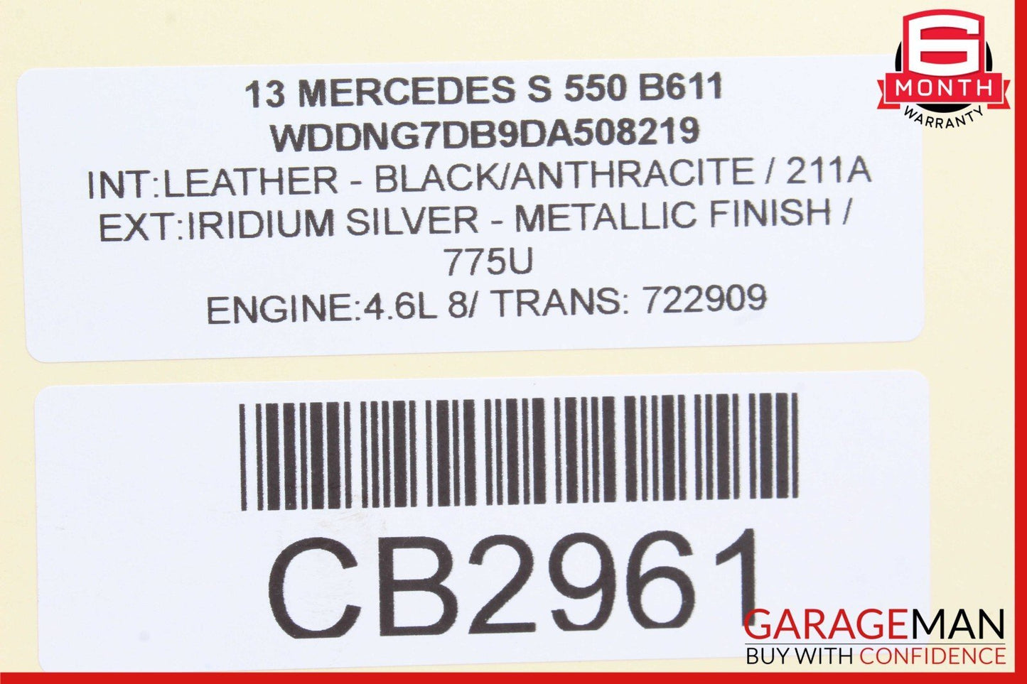 11-20 Mercedes S550 SL450 CLS63 AMG Engine Motor Vacuum Pump Unit