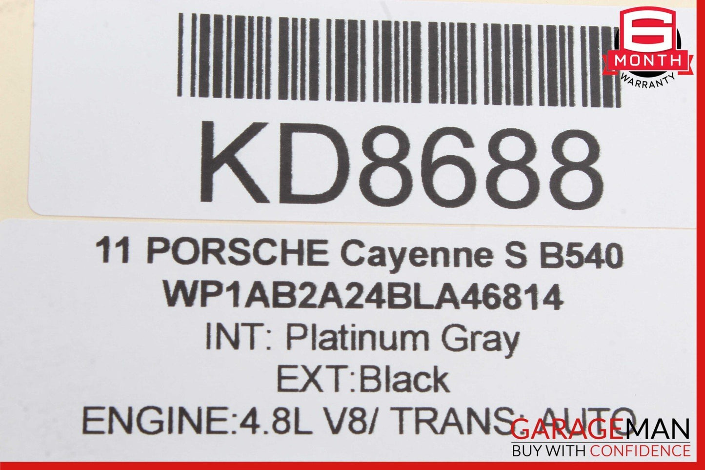 11-17 Porsche Cayenne 958 Front Right Dash Glove Box Storage Compartment Gray