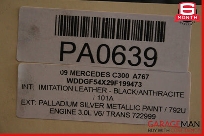 08-11 Mercedes W204 C300 Engine Radiator Cooling Fan Motor Assembly OEM