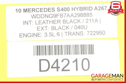 10-13 Mercedes W221 S400 Hybrid EVAP Fuel Evaporator Box Charcoal Canister OEM