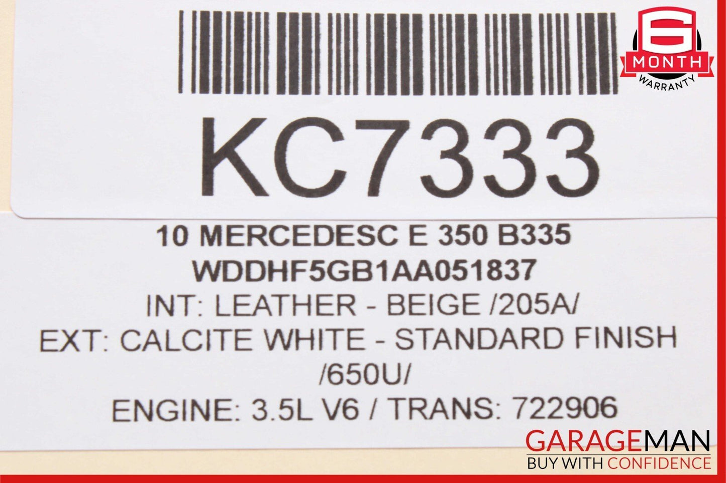 10-14 Mercedes W212 E350 Rear Left Driver Side Door Window Regulator Motor OEM