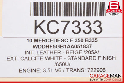 10-14 Mercedes W212 E350 Rear Left Driver Side Door Window Regulator Motor OEM