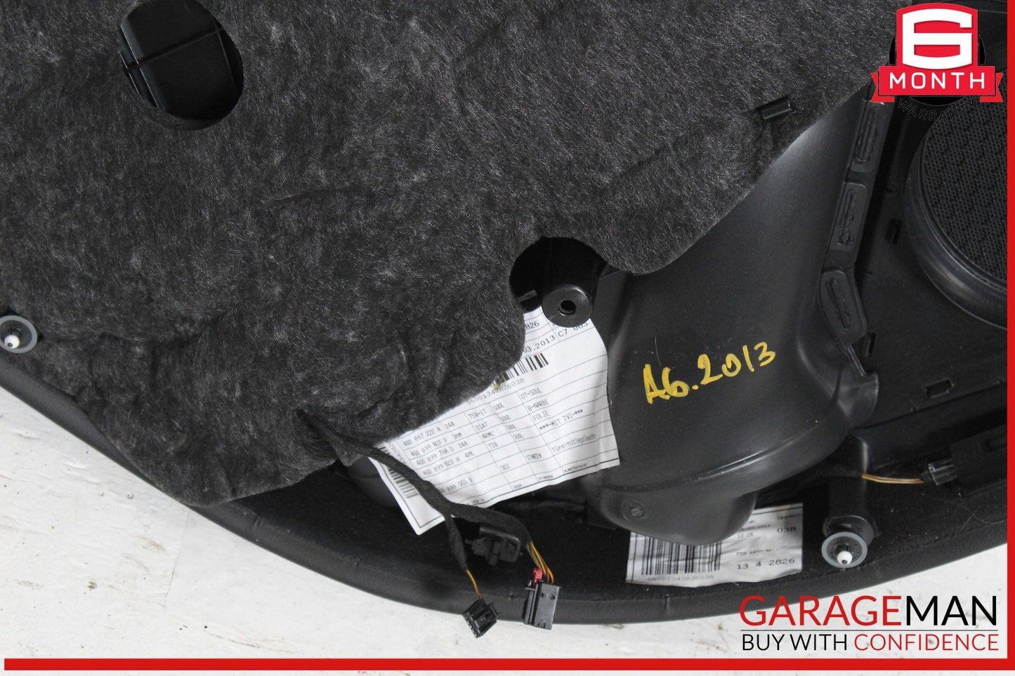 12-18 Audi A6 Rear Right Side Interior Door Trim Panel Cover Assembly 4G0839020A
