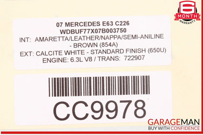 03-11 Mercedes W211 E63 CLS55 AMG Intercooler Air Cooler Radiator OEM
