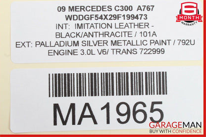 08-11 Mercedes W204 C300 C350 Instrument Speedometer Cluster 2045409648 OEM