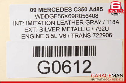 08-14 Mercedes W204 C250 C350 Rear Trunk Lid Tailgate Release Open Handle OEM