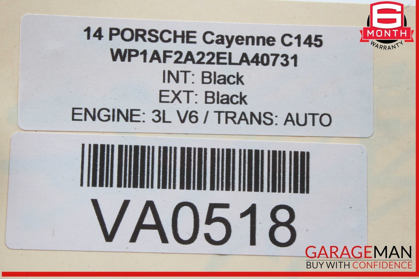11-18 Porsche Cayenne 958 S Rear Right or Left Side Axle CV Shaft 7P0501201D OEM