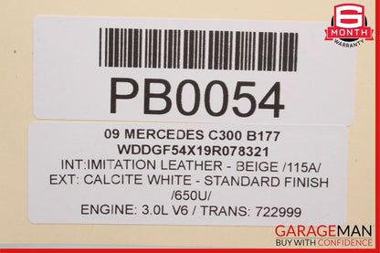 08-11 Mercedes W204 C300 Engine Cooling Radiator Fan Shroud Motor Assembly OEM