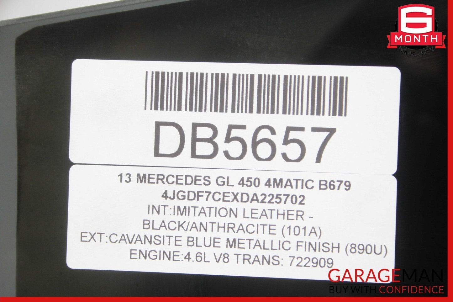 13-19 Mercedes X166 GL450 GLS550 Rear Left Side Door Window Glass Tinted OEM