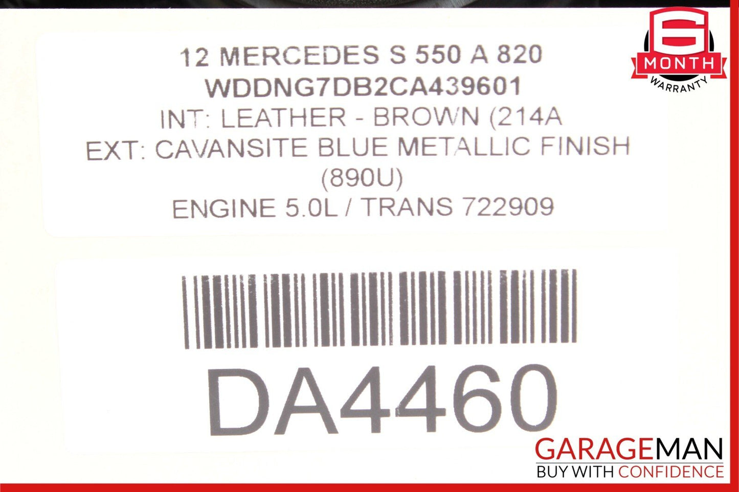 10-13 Mercedes W221 S550 S600 Rear Left or Right Door Loud Sound Speaker OEM