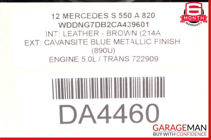 10-13 Mercedes W221 S550 S600 Rear Left or Right Door Loud Sound Speaker OEM