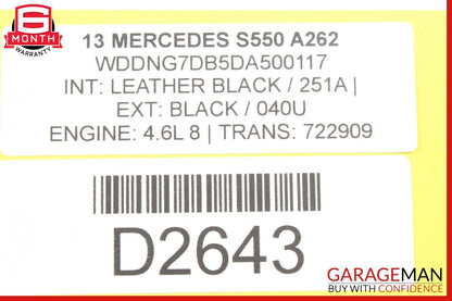 11-13 Mercedes W221 S550 CL550 ECU ECM Engine Control Module Unit 2789001500 OEM