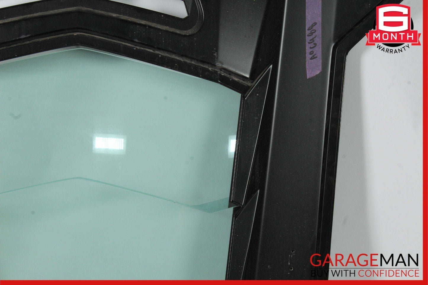 12-21 Lamborghini Aventador Rear Engine Hood Hatch Glass Panel Assembly Black