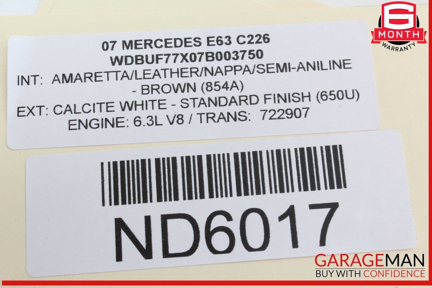 07-09 Mercedes W211 E63 AMG E320 Front Right Side Door Rear View Mirror OEM