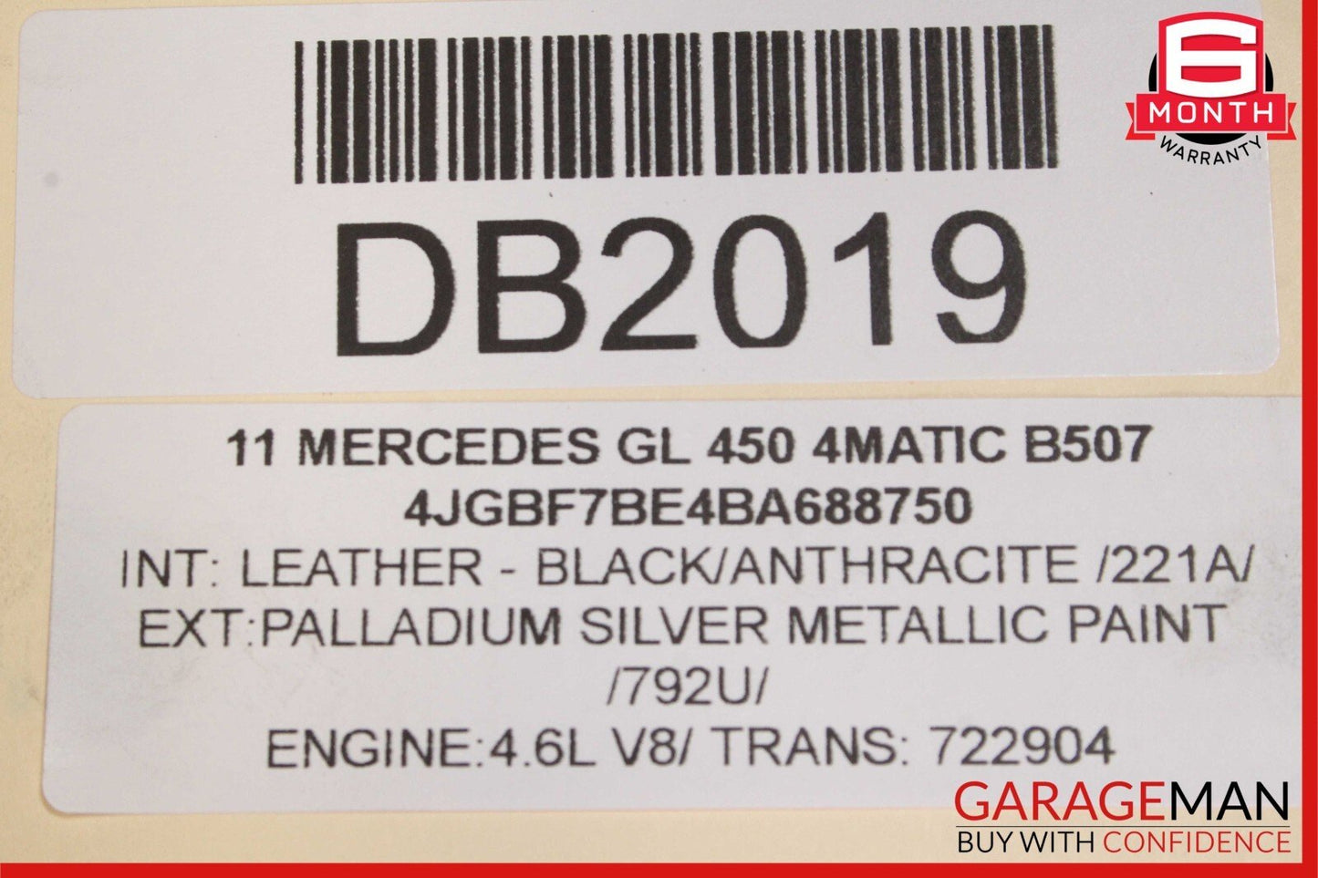 06-12 Mercedes GL450 ML350 Front Bumper Reinforcement Impact Crash Bar Rebar