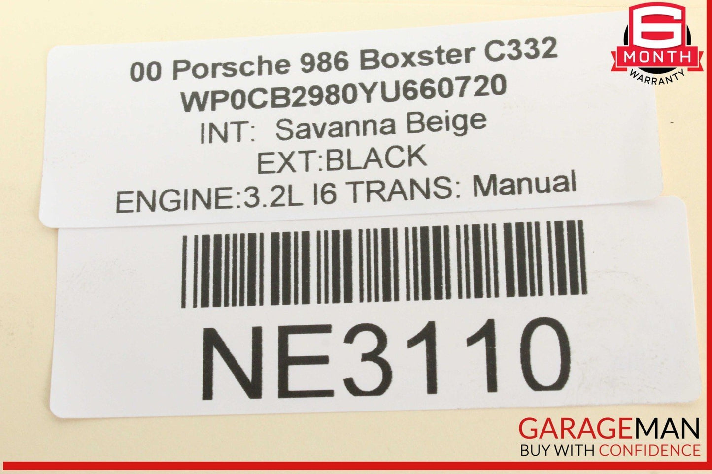 97-04 Porsche Boxster 986 Engine Motor Water Pump 996106101 OEM