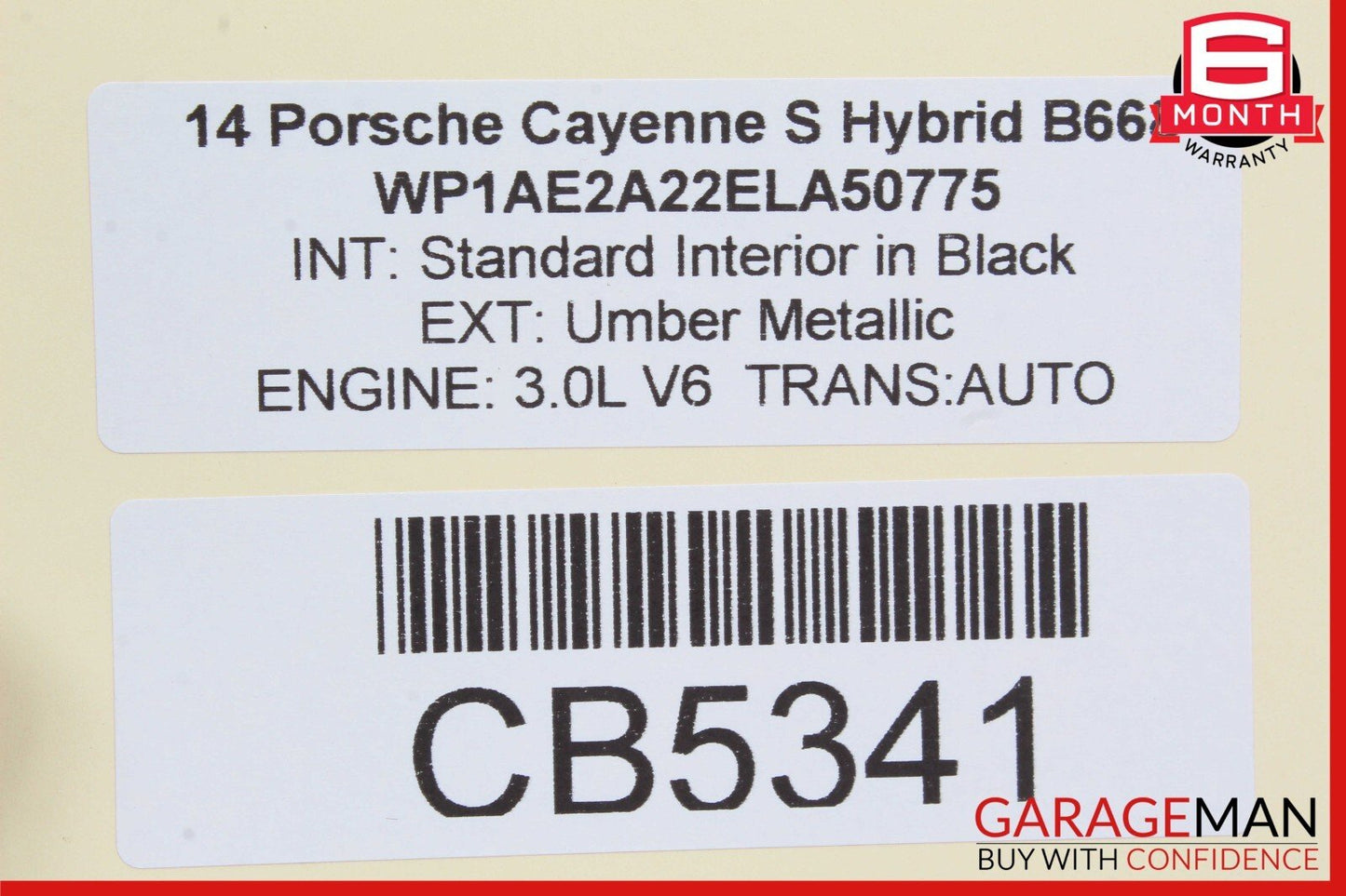 11-18 Porsche Cayenne 958 Hybrid S Front Left Side Exterior Door Handle OEM