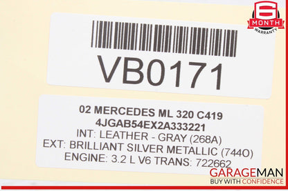 01-05 Mercedes W163 ML320 BCM Body Comfort Control Module Unit 1635452832 OEM