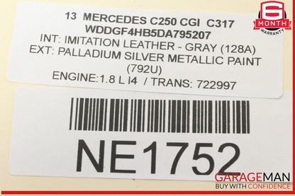 12-14 Mercedes W204 C250 CGI C300 AC A/C Heater Climate Control w/ Trim OEM