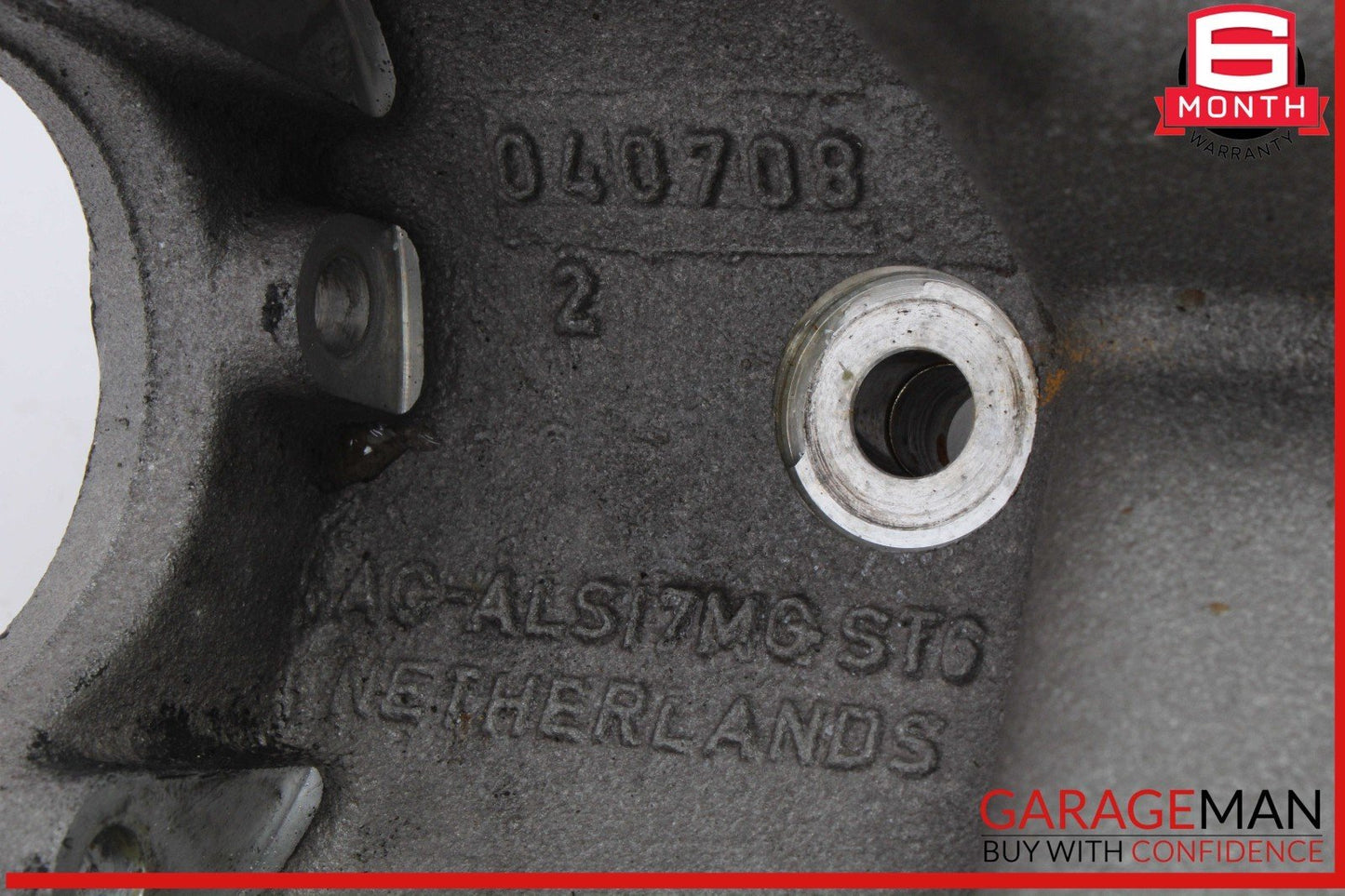 03-06 Porsche Cayenne S 955 Engine Left Side Mount Bracket w/ Motor