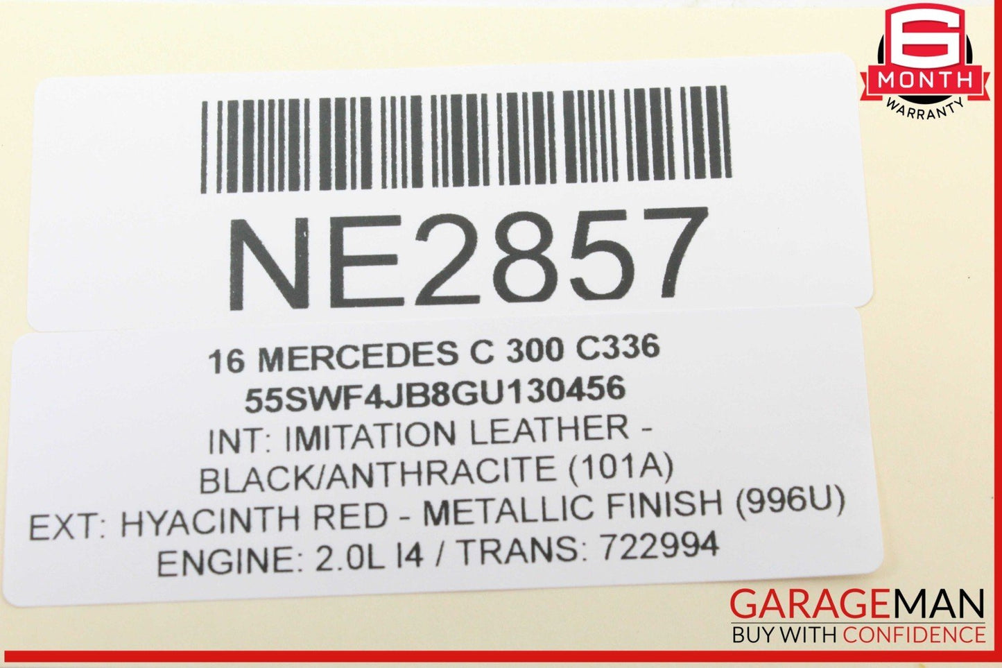 15-19 Mercedes W205 C300 C400 Media Center Dashboard Hazard Control Switch OEM
