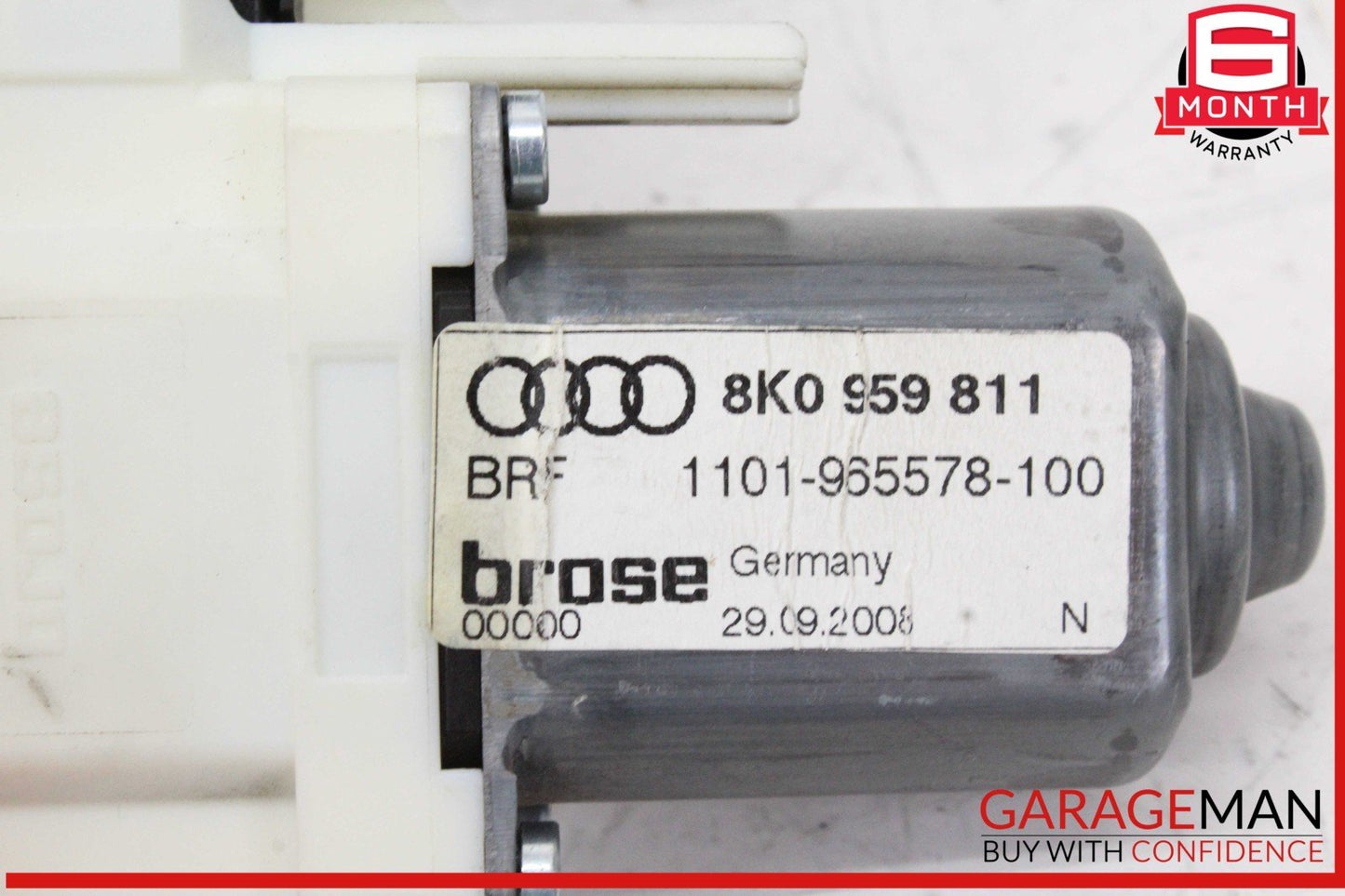 09-17 Audi A4 Rear Left Window Regulator Motor 8K0959811 Genuine