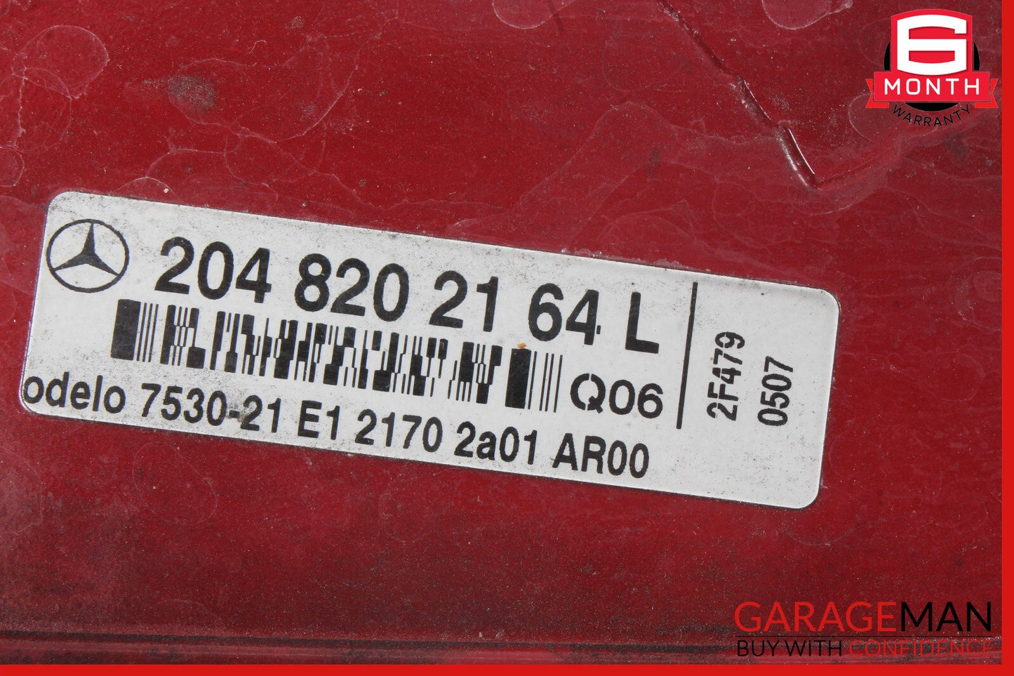 08-11 Mercedes W204 C63 AMG Rear Left Side Taillight Tail Light Lamp OEM