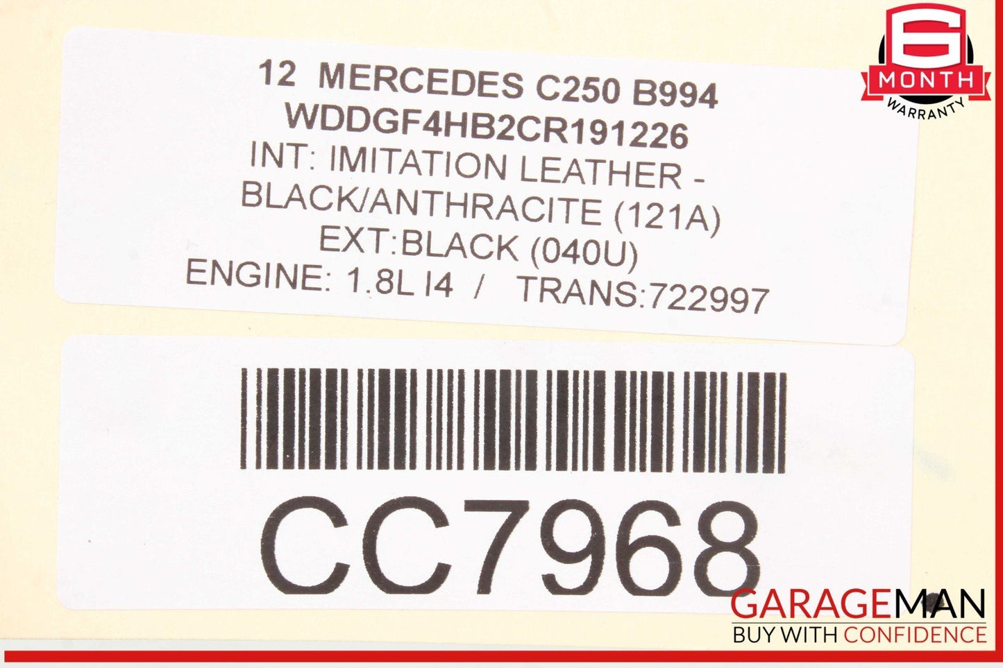 08-14 Mercedes W204 C250 C300 Power Steering Rack and Pinion 20411011017 OEM