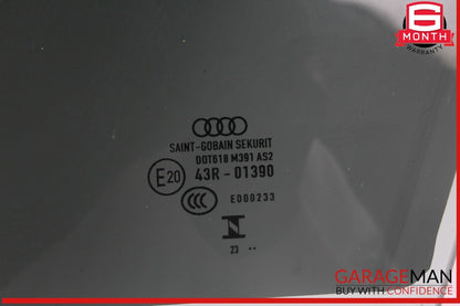 17-24 Audi A4 Front Left Driver Side Door Window Glass 8W0845201C OEM