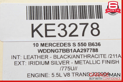 07-13 Mercedes W221 S550 S63 AMG Front Right Side Tweeter Speaker Trim Cover OEM