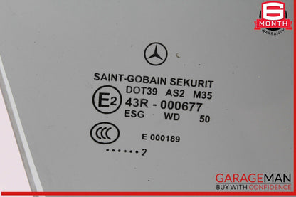 12-18 Mercedes W218 CLS550 Front Right Passenger Side Door Window Glass OEM