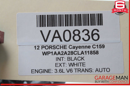 11-18 Porsche Cayenne 958 Steering Column Cover Trim Black 7P5857054 OEM