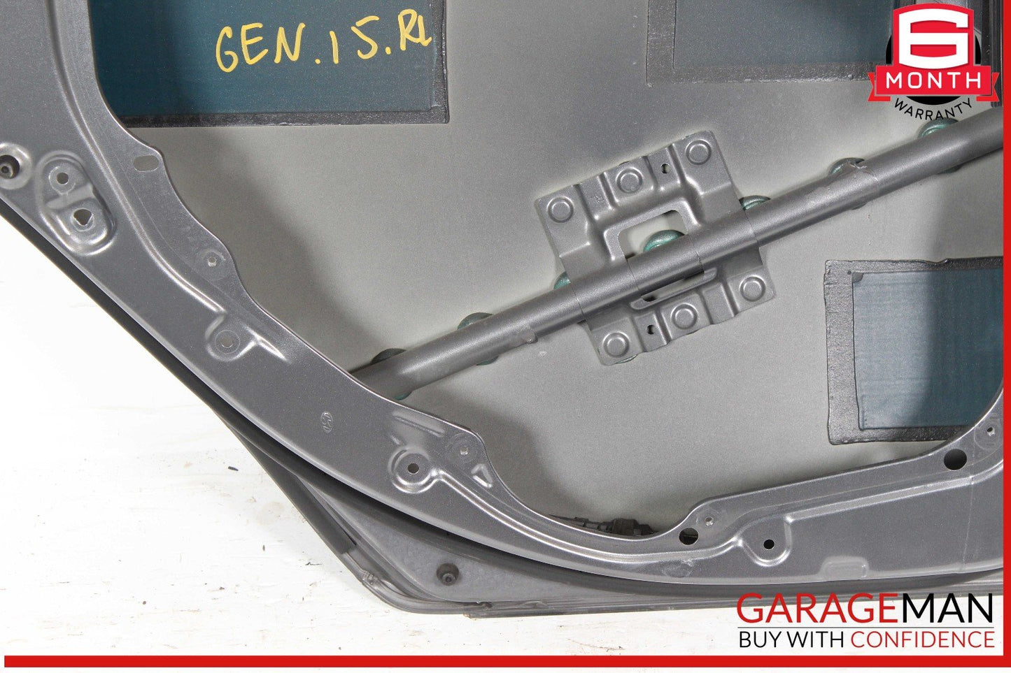 15-20 Genesis G80 Rear Left Driver Side Exterior Door Shell Frame Panel OEM