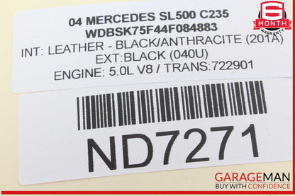 03-12 Mercedes R230 SL500 SL55 SL600 Front Right Side Door Control Module OEM