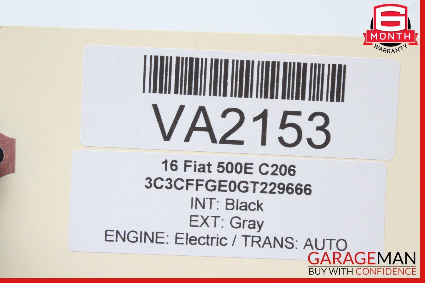 12-17 Fiat 500E Emergency Park Release Parking Hand Brake Handle Black OEM