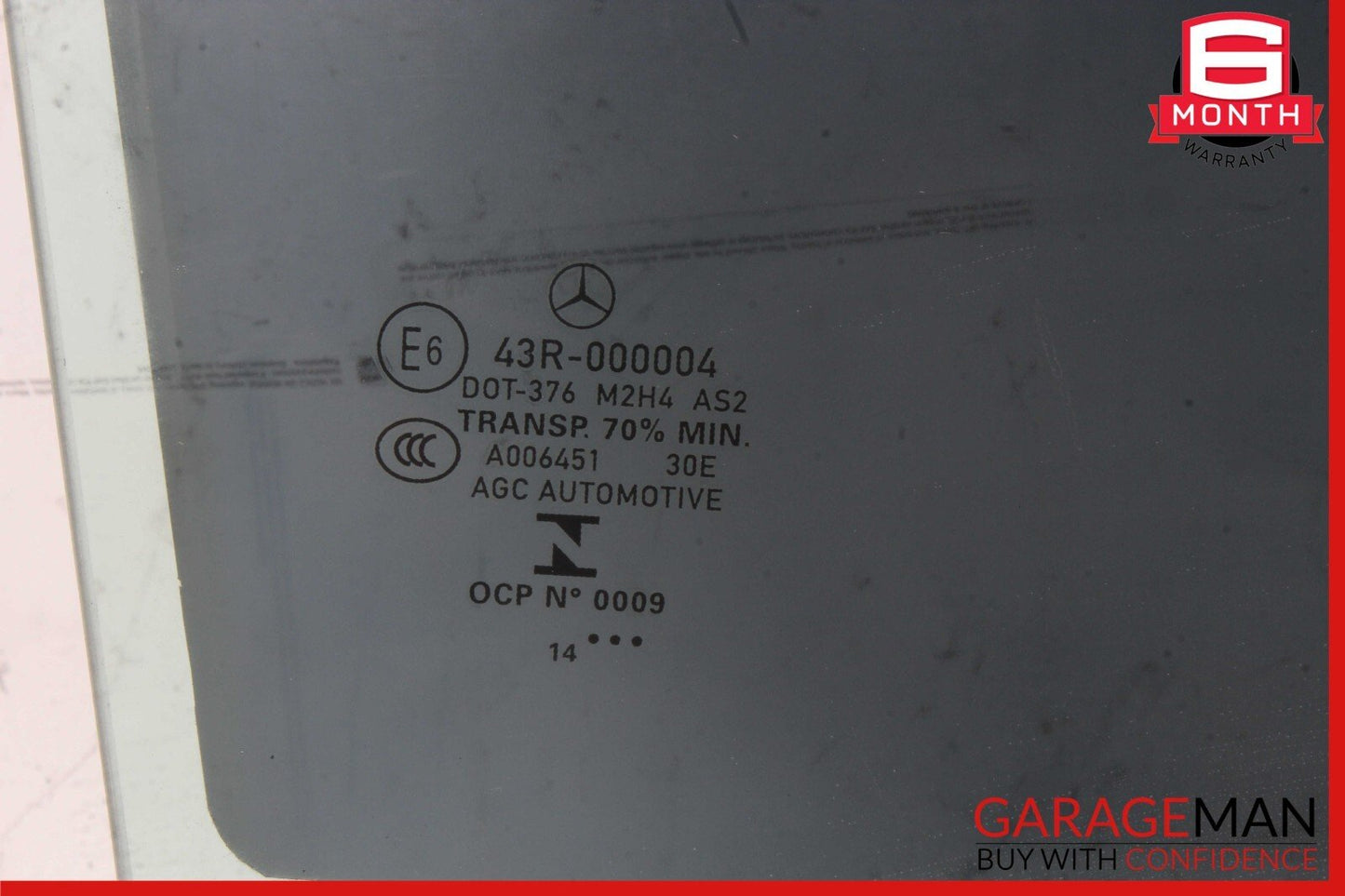 15-21 Mercedes W205 C300 350e C400 Rear Right Side Door Window Glass OEM