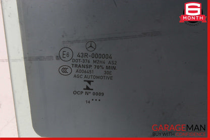 15-21 Mercedes W205 C300 350e C400 Rear Right Side Door Window Glass OEM