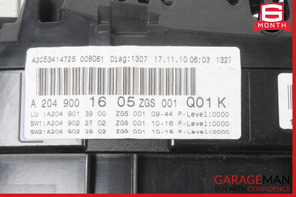 08-11 Mercedes X204 GLK350 C300 C350 Instrument Speedometer Cluster OEM