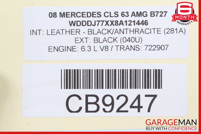 07-11 Mercedes W219 CLS63 AMG E63 Rear Right Spindle Knuckle Hub Bearing OEM