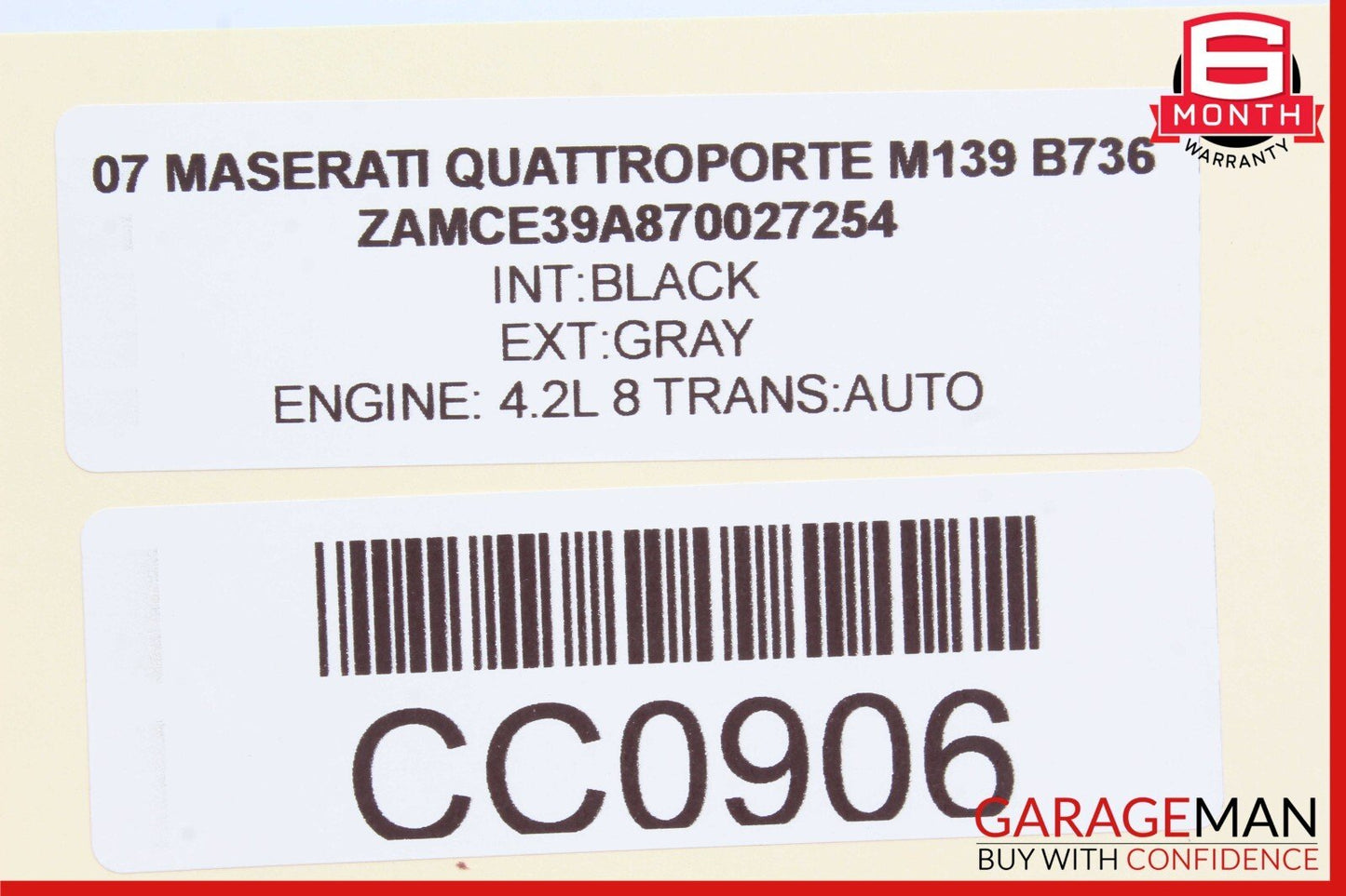 03-08 Maserati Quattroporte Headlight Windshield Washer Bottle Tank OEM