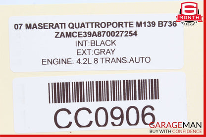 03-08 Maserati Quattroporte Headlight Windshield Washer Bottle Tank OEM