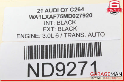 19-24 Audi Q7 Engine Starter Motor Valeo 06M911022D OEM